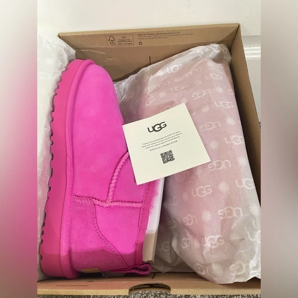 UGG® Australia Carnation Classic Ultra Mini Suede Boots